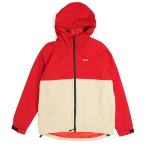 Huf Standard Shell Jacket - Red/ Tan