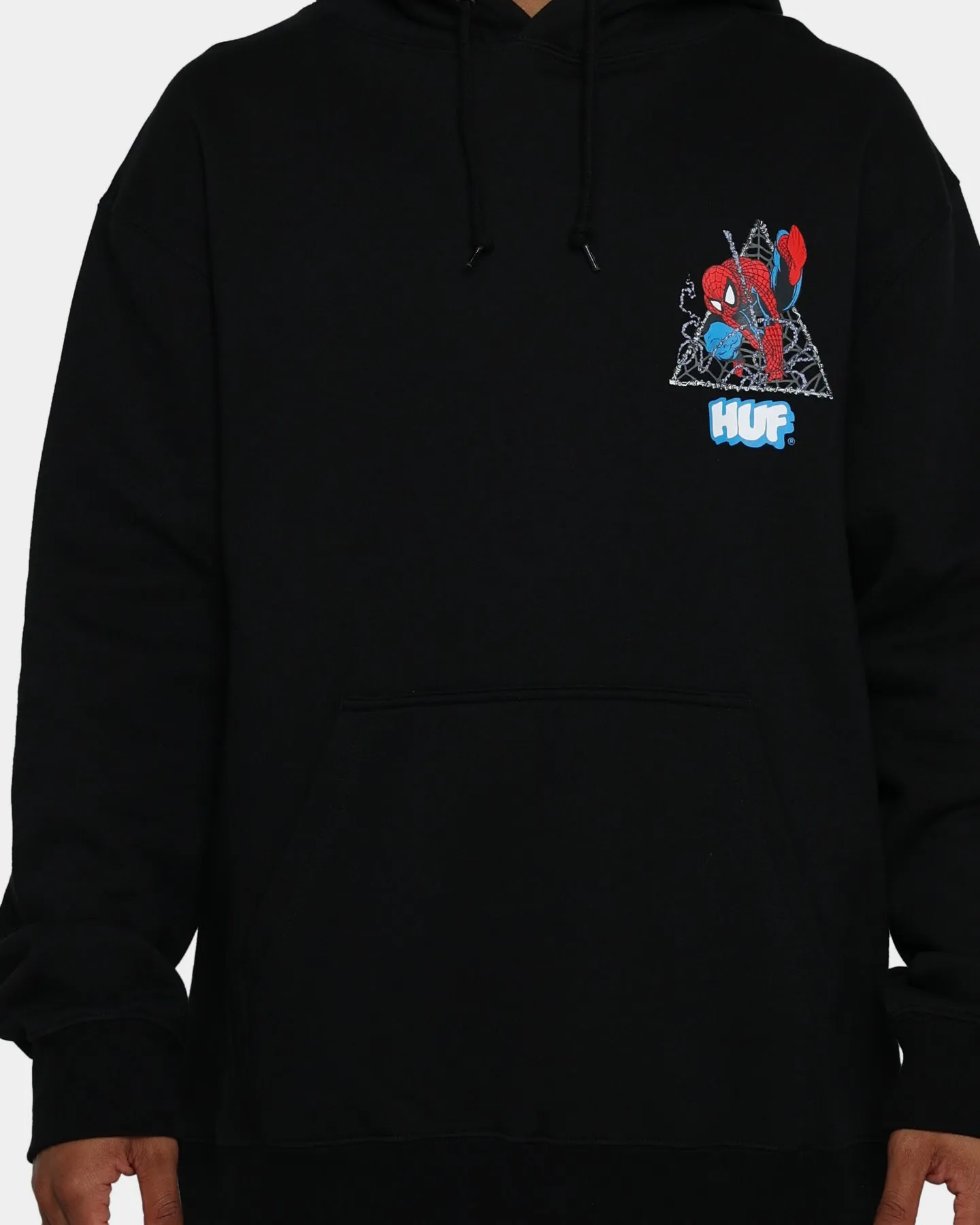 HUF X Marvel Thwip Triangle Pullover Hoodie Black