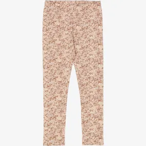 Jersey Leggings - pale lilac flowers