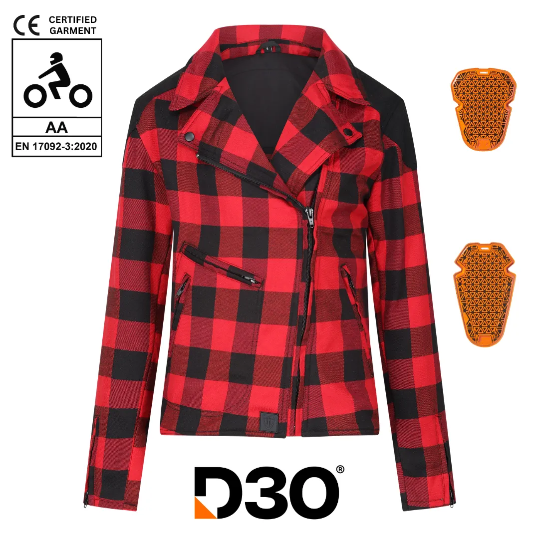 Jessie Flannel Jacket (Red)