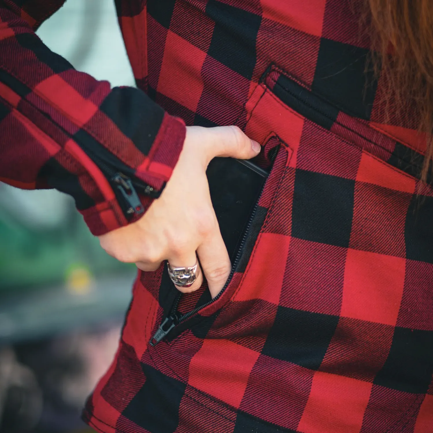 Jessie Flannel Jacket (Red)