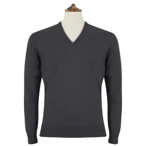 Kendrick Charcoal V Neck Pullover