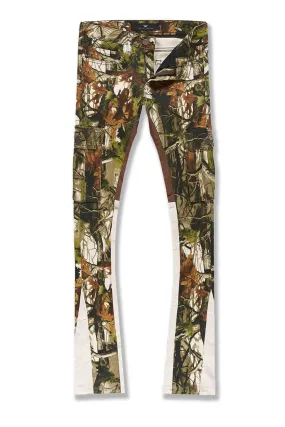 Kids Stacked Camo Cargo Denim (Oak)