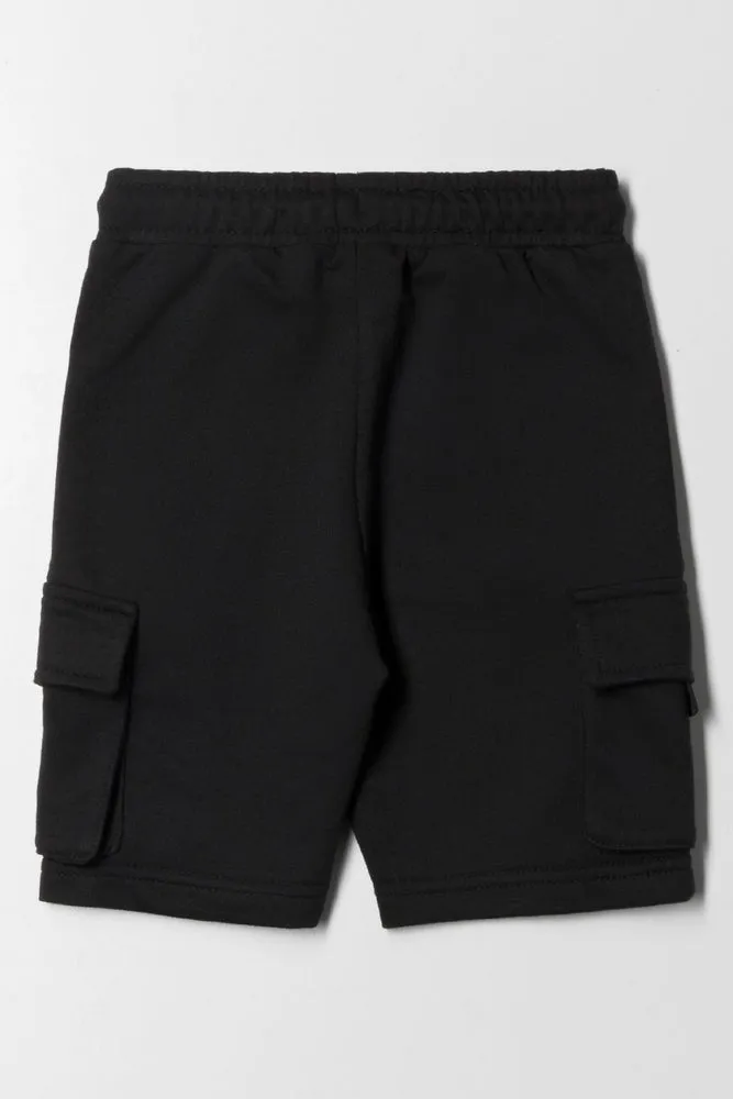 Knit Cargo Shorts Black