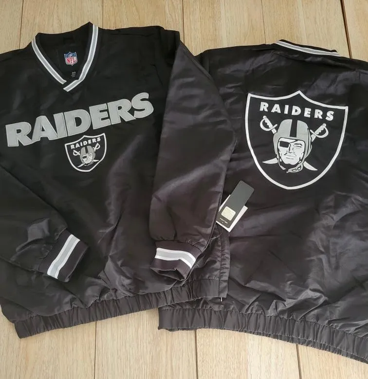 Las Vegas Raiders Black Windbreaker Jacket