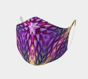 Lavender Burst 3 Poly Knit Mask