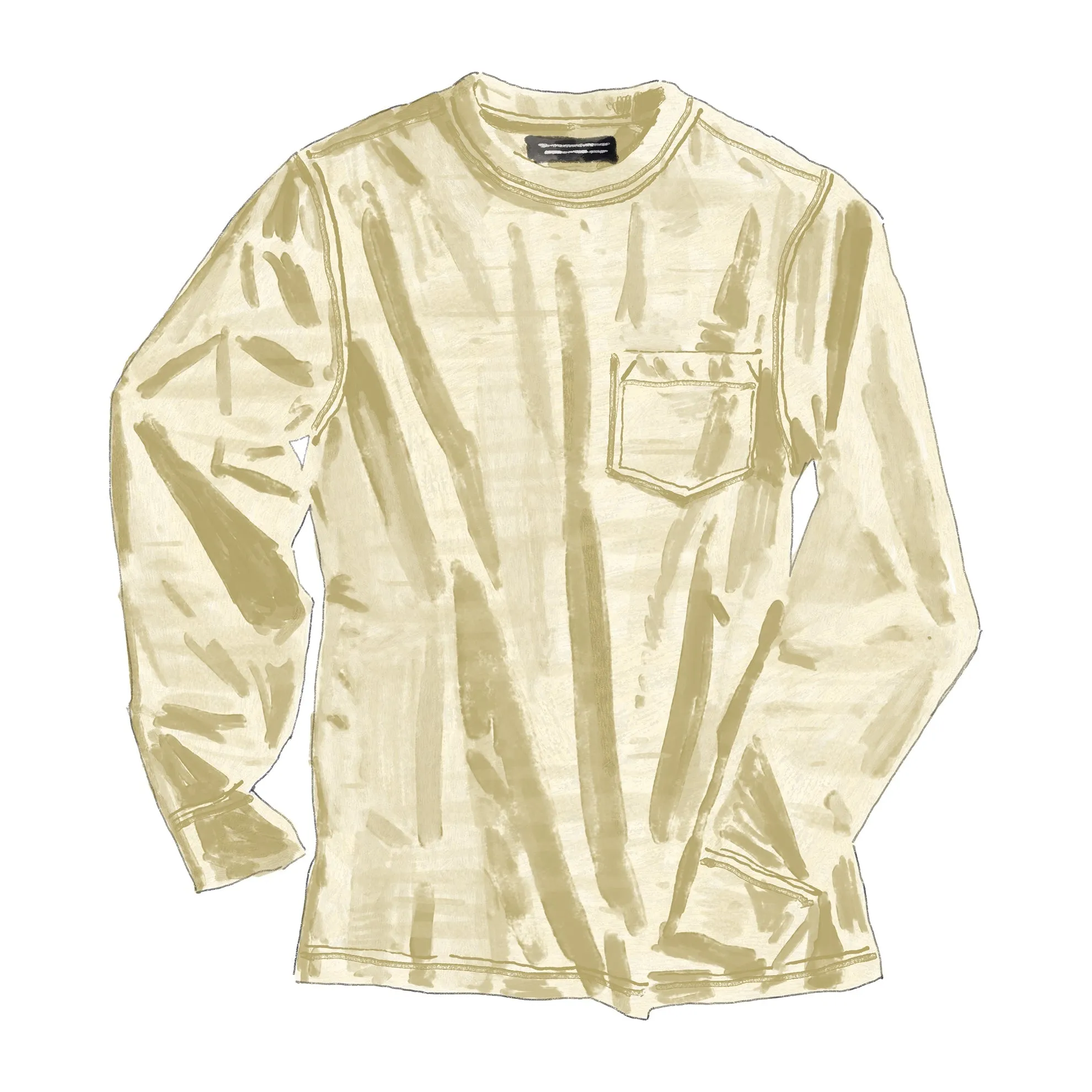 Long Sleeve Garment Dyed Tee