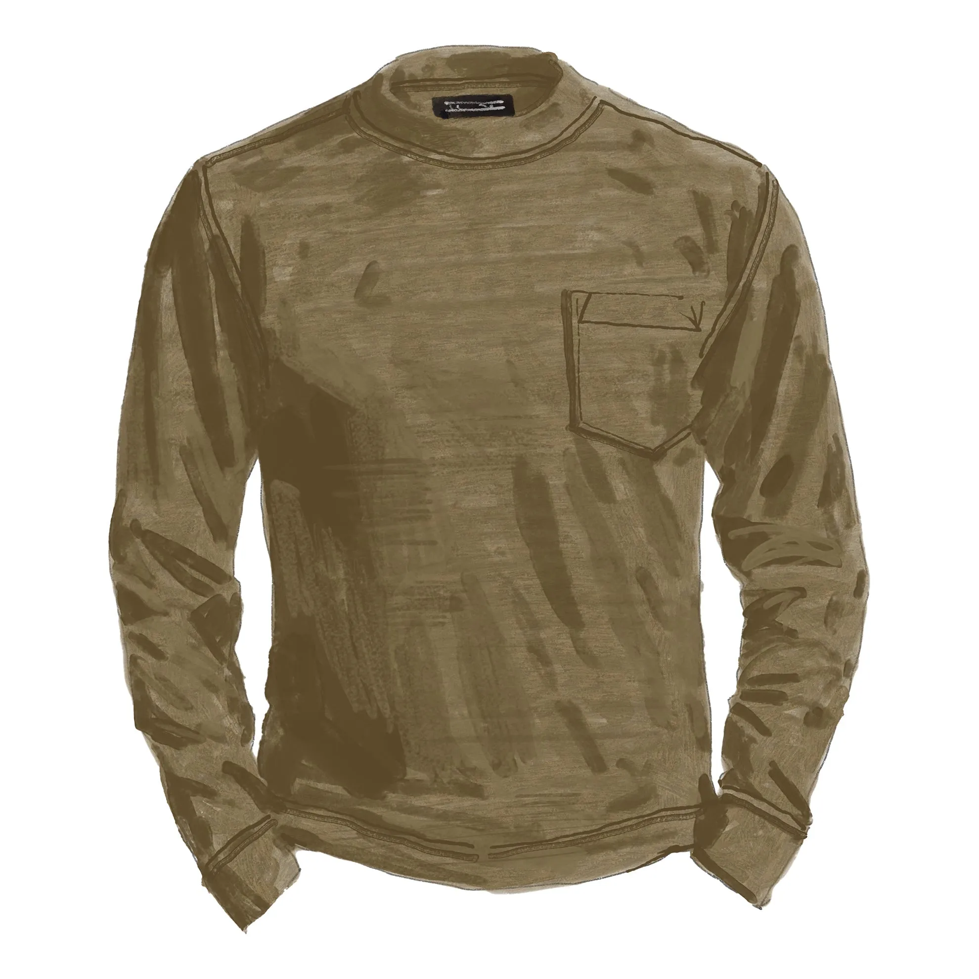 Long Sleeve Garment Dyed Tee