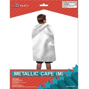 Medium Silver Metallic Cape