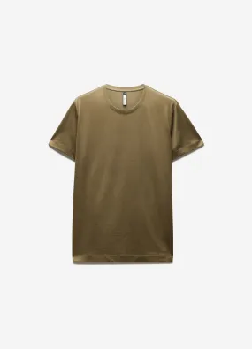 Mercerised Crew Neck T-Shirt Moss