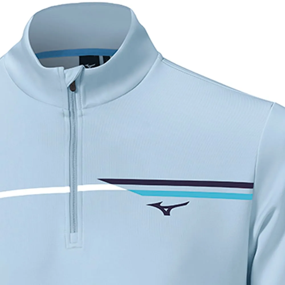 Mizuno Breeze T Stripe 1/4 Zip Pullover - Dream Blue