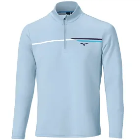 Mizuno Breeze T Stripe 1/4 Zip Pullover - Dream Blue