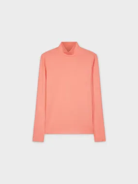 MODAL TURTLENECK LONG SLEEVE-CORAL