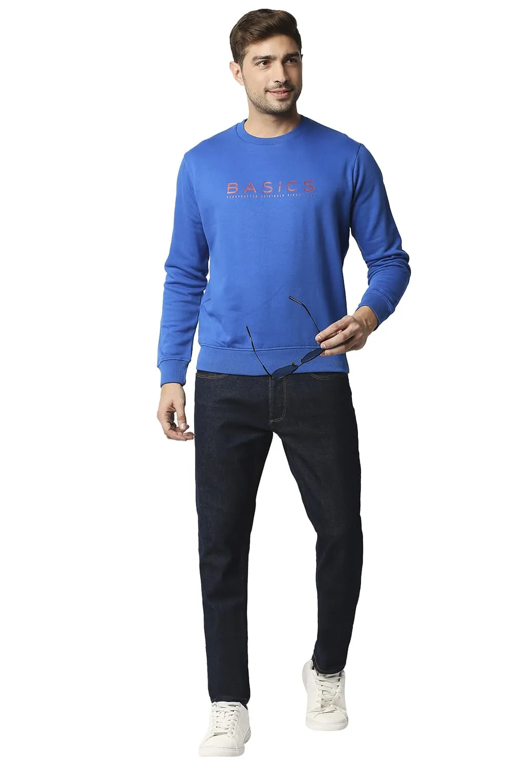 Muscle Fit Brushed Fleece Pullover Sweater