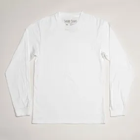 North Carolina Cotton Long Sleeve T-Shirt - White