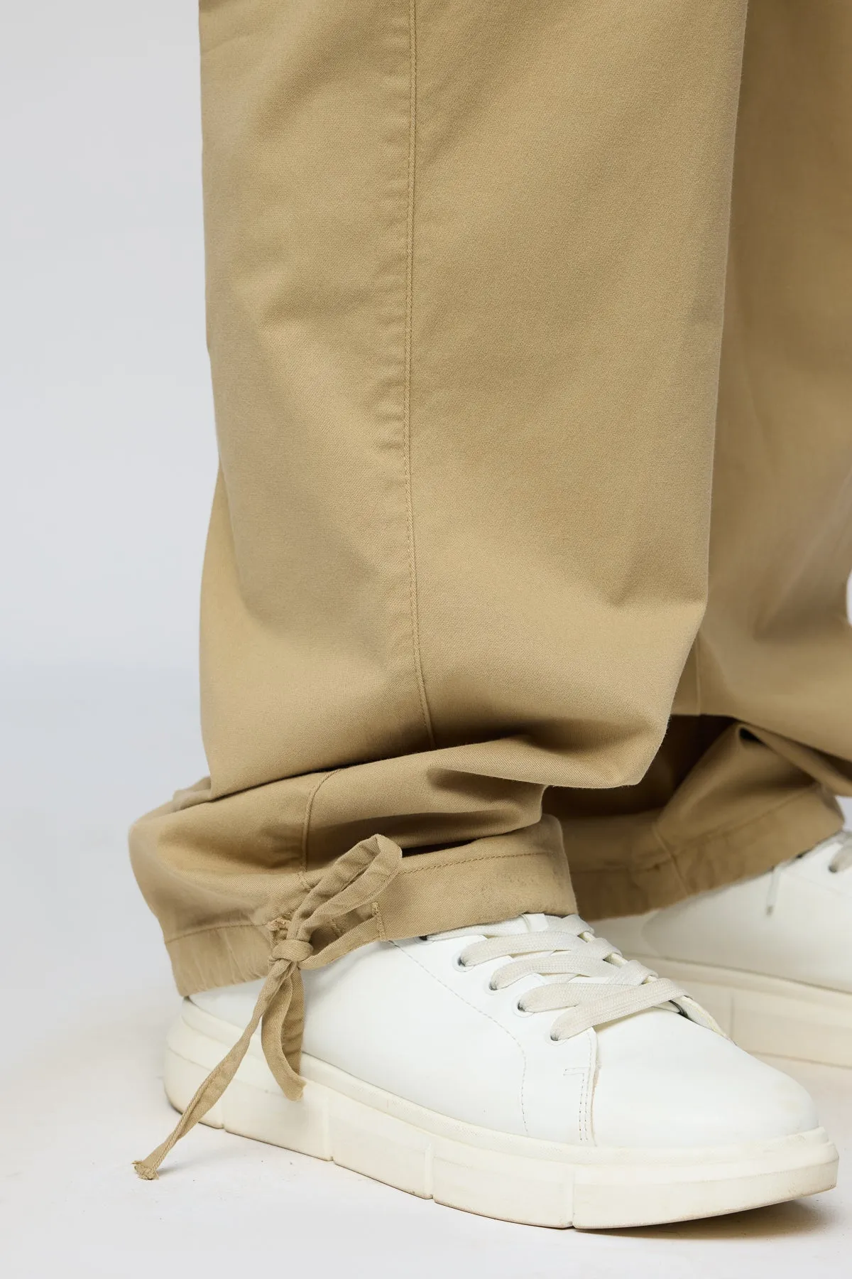 Oak Beige Men's Relaxed Fit Cargo Pants