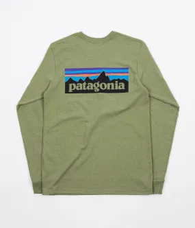 Patagonia P-6 Logo Responsibili-Tee Long Sleeve T-Shirt - Crag Green