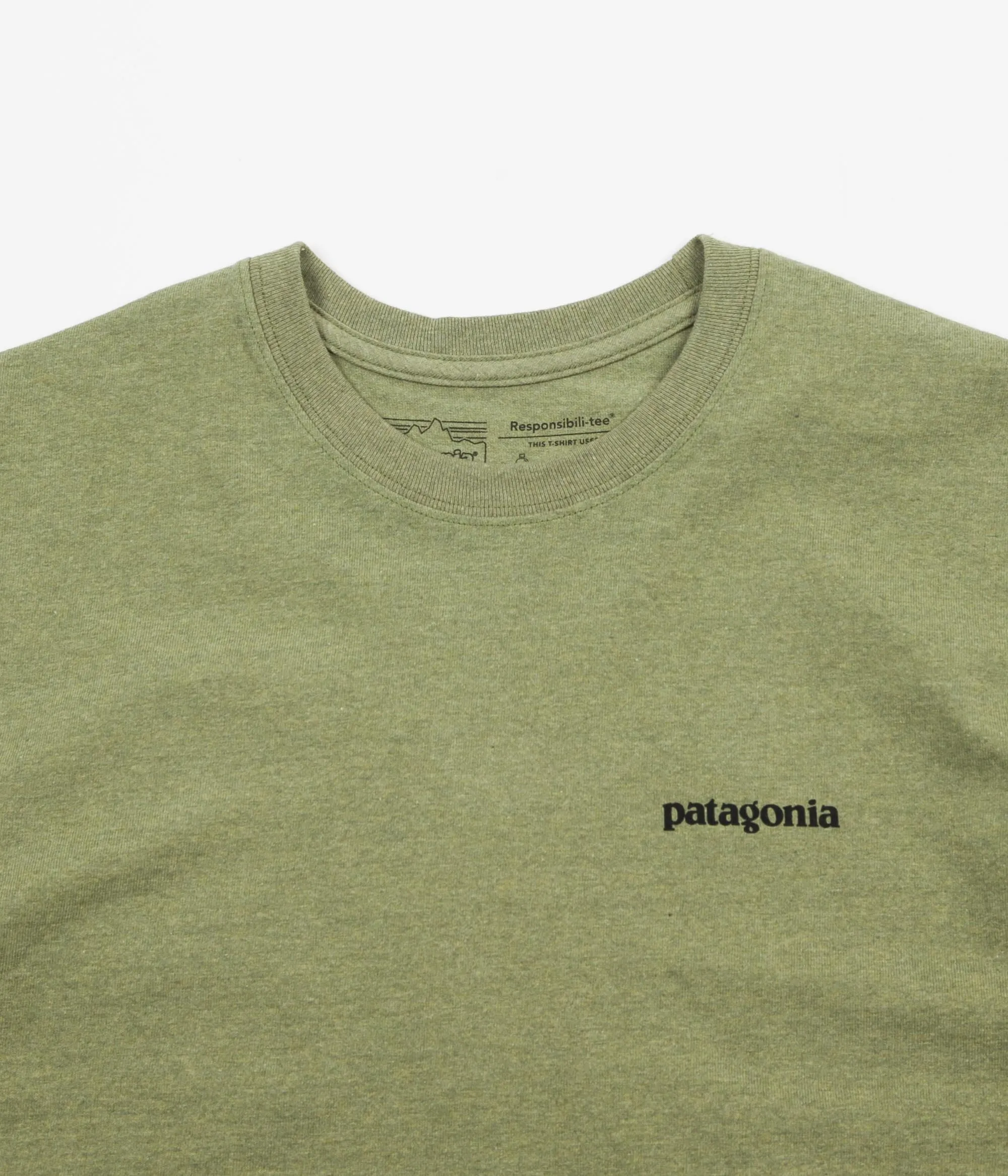 Patagonia P-6 Logo Responsibili-Tee Long Sleeve T-Shirt - Crag Green