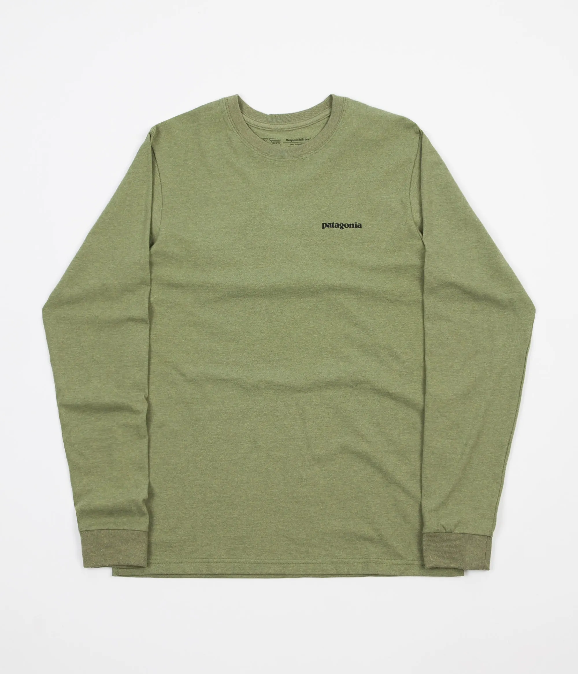 Patagonia P-6 Logo Responsibili-Tee Long Sleeve T-Shirt - Crag Green