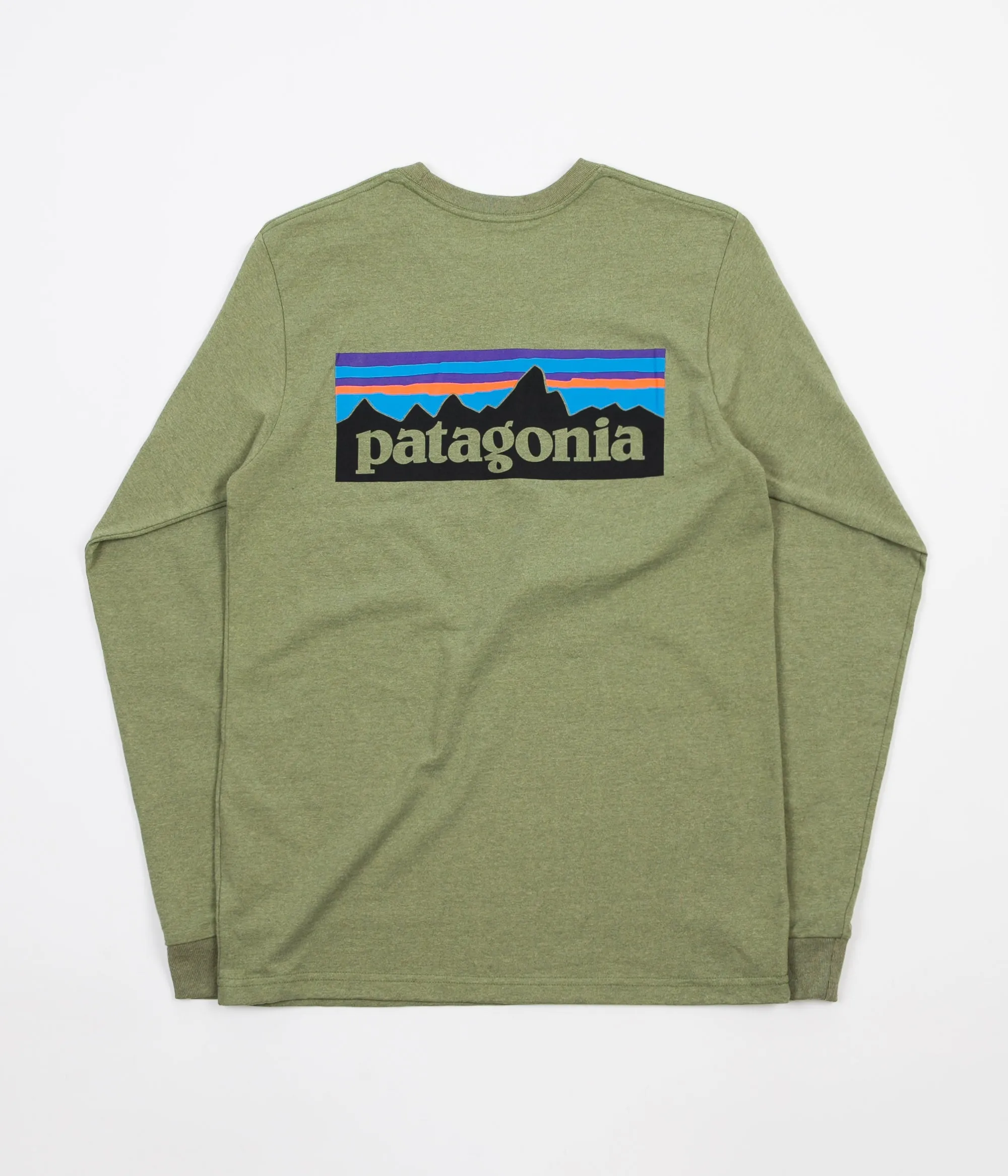 Patagonia P-6 Logo Responsibili-Tee Long Sleeve T-Shirt - Crag Green