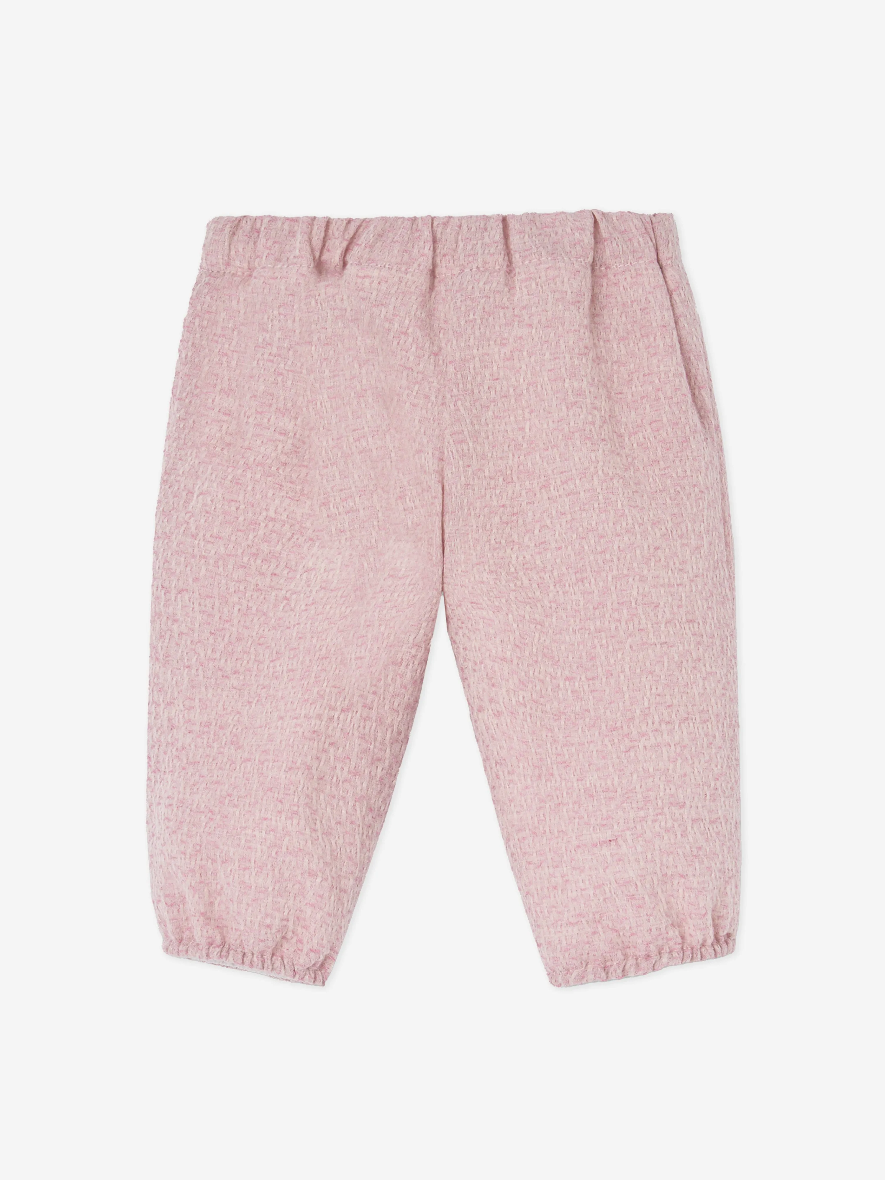 Paz Rodriguez Baby Girls Cotton Trousers in Pink