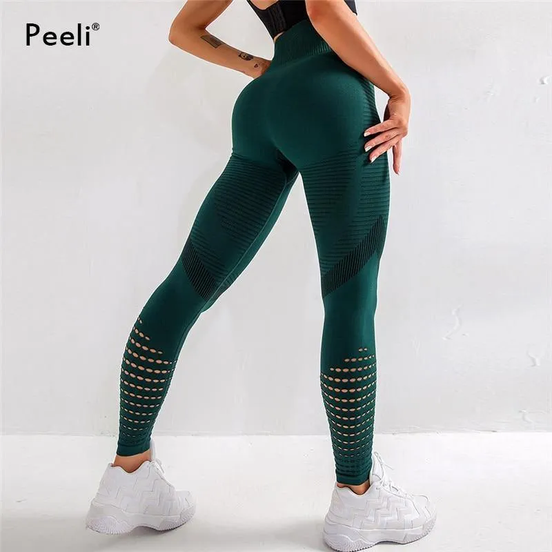 Peeli High Waist Seamless Leggings Yoga Pants