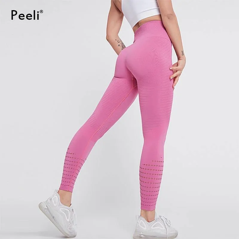 Peeli High Waist Seamless Leggings Yoga Pants