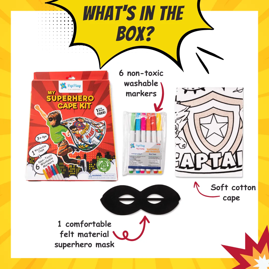 PepPlay My Superhero Cape (An Imaginative Play Kit)