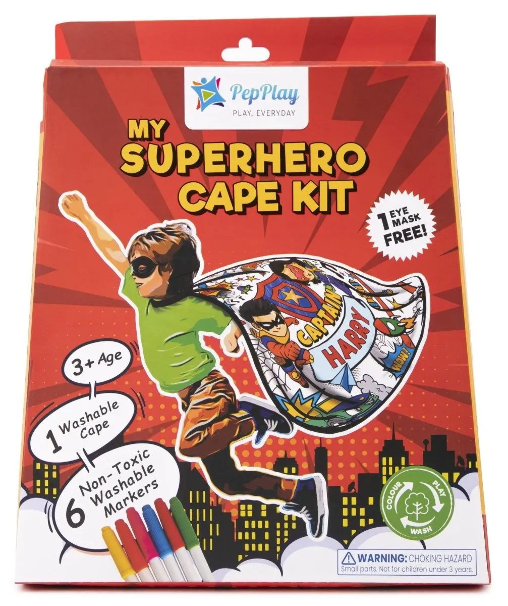 PepPlay My Superhero Cape (An Imaginative Play Kit)