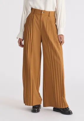 Pleated Wide Leg Trousers