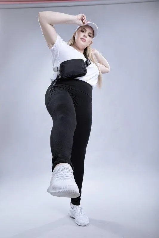 Plus Size Everyday Leggings with Pockets