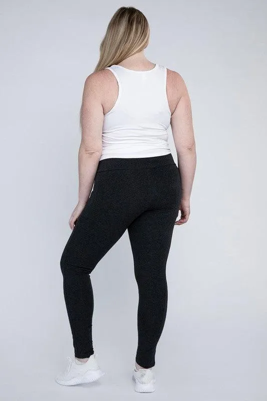 Plus Size Everyday Leggings with Pockets