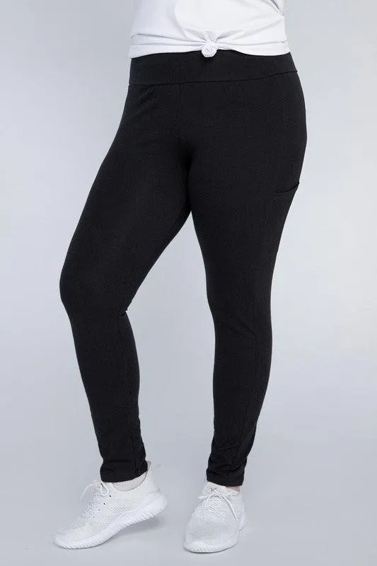 Plus Size Everyday Leggings with Pockets