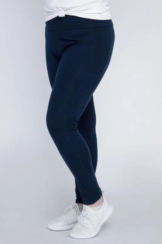 Plus Size Everyday Leggings with Pockets