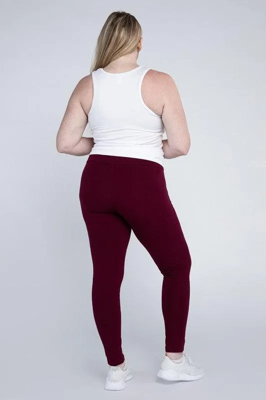 Plus Size Everyday Leggings with Pockets