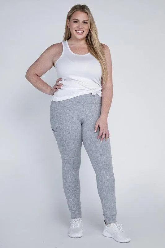 Plus Size Everyday Leggings with Pockets