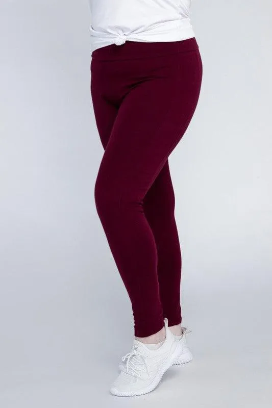 Plus Size Everyday Leggings with Pockets