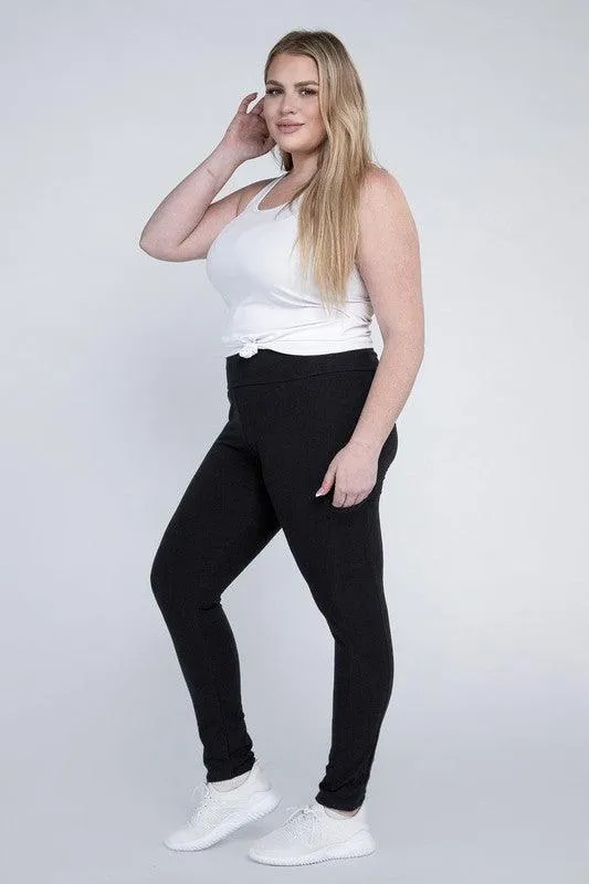 Plus Size Everyday Leggings with Pockets