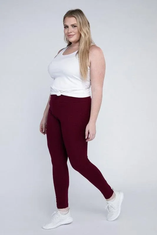 Plus Size Everyday Leggings with Pockets