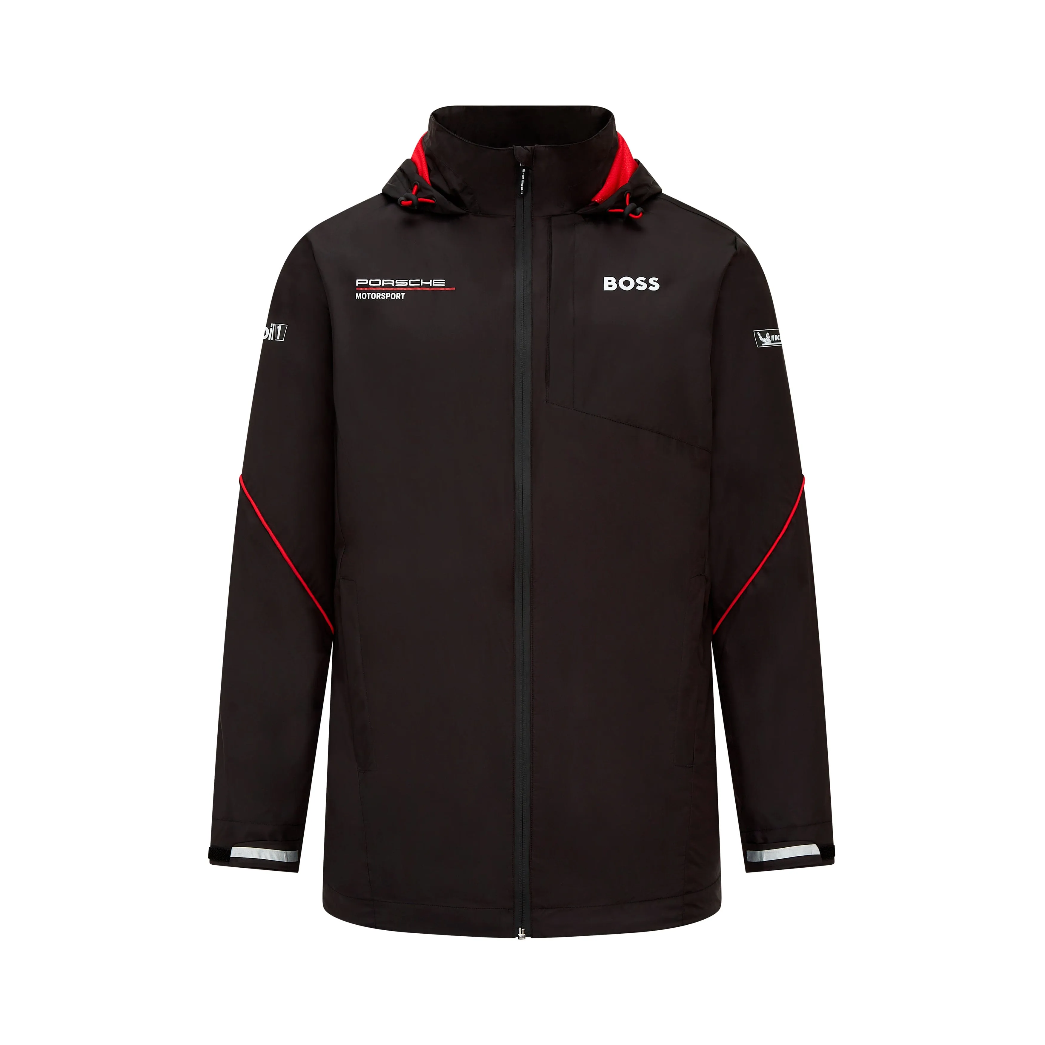 Porsche Motorsports Team Rain Jacket - Black