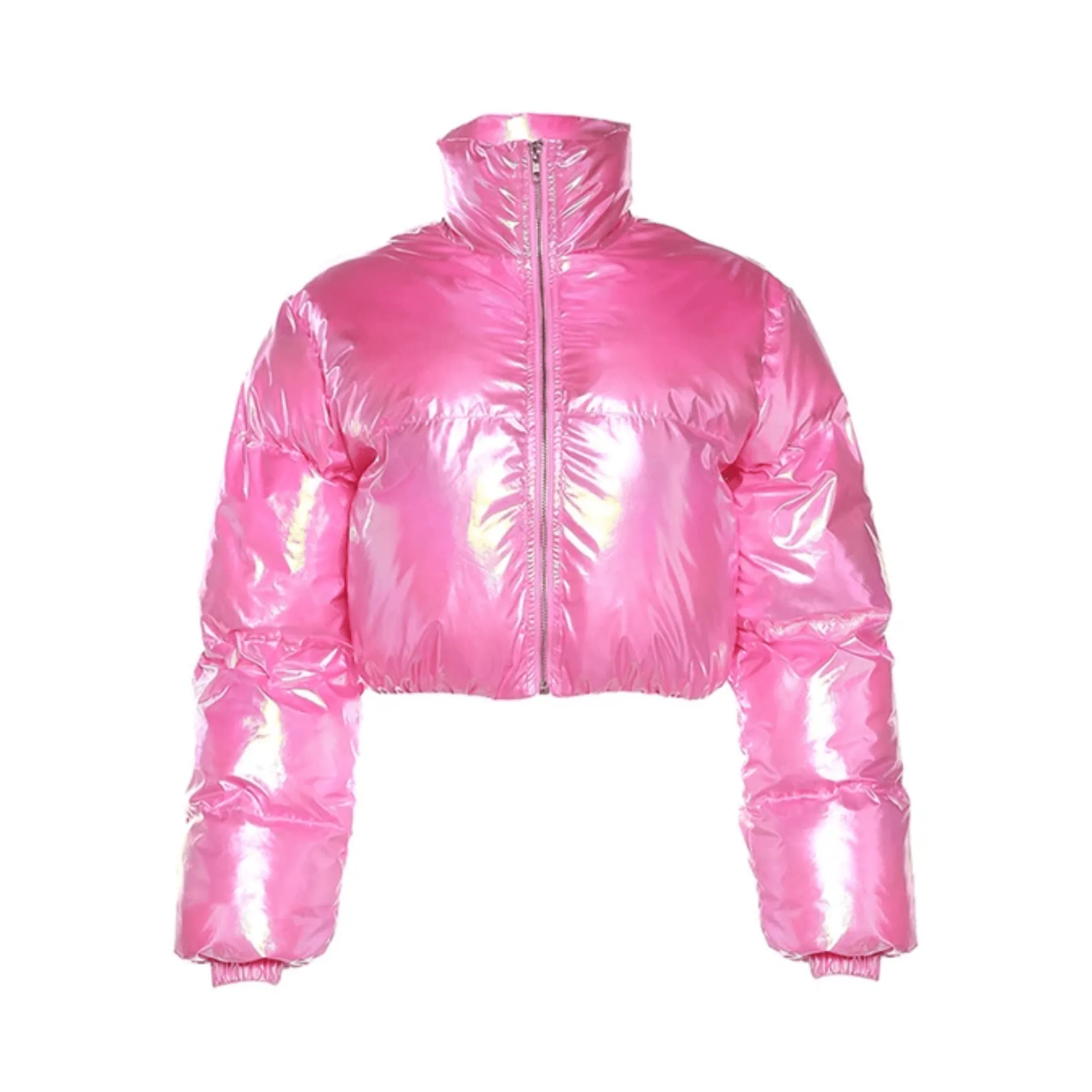 Pre Order:  Glossy Short Puff Jacket