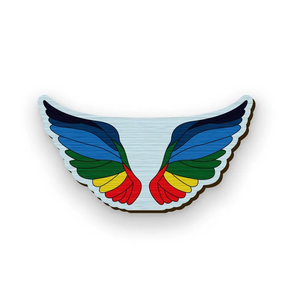 Pride Wings Handcrafted Pin