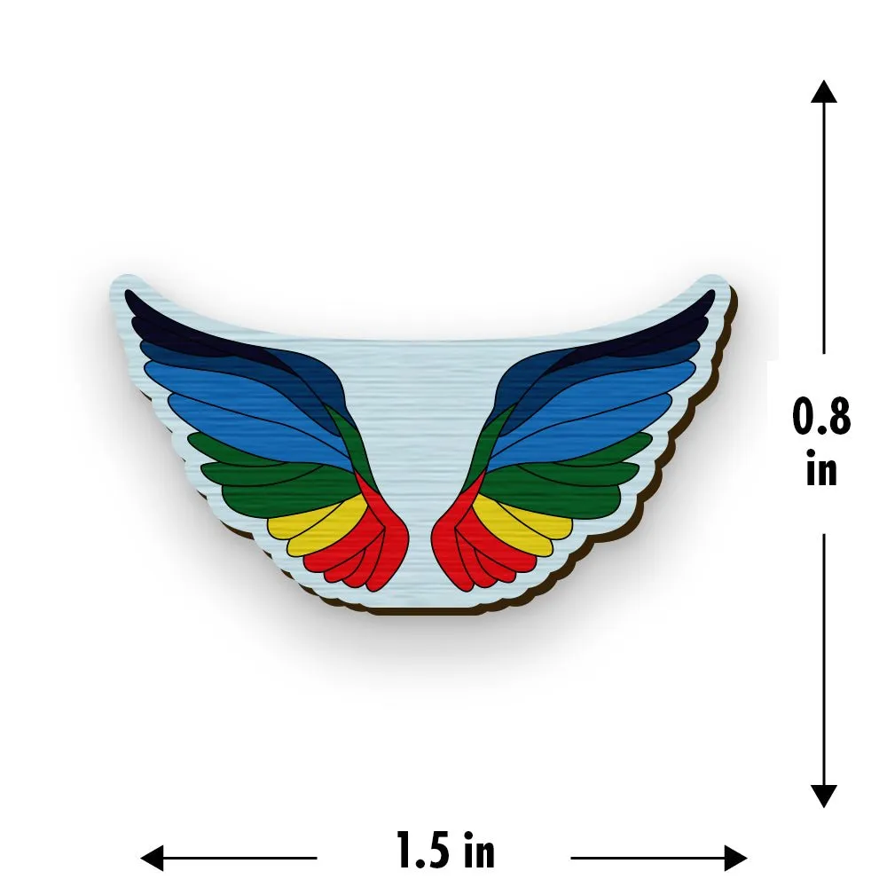 Pride Wings Handcrafted Pin