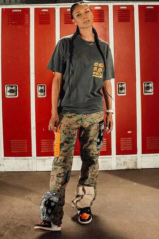 PZ276 Camo Cargo Long Pants