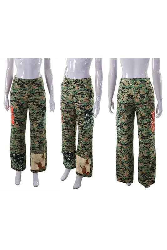 PZ276 Camo Cargo Long Pants