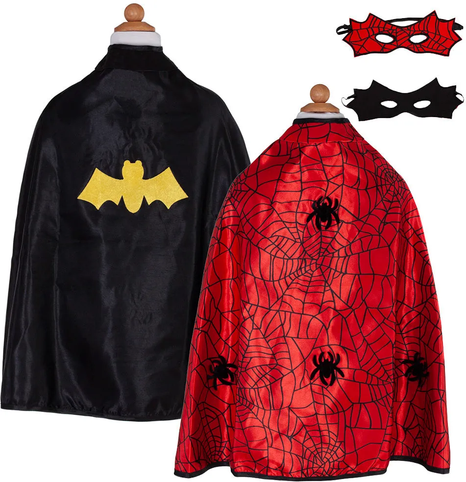 Reversible Spider Bat Cape & Mask Size 3-4