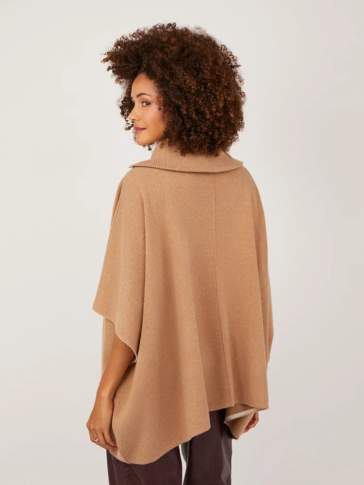 Sage Fudge Wool Cashmere Cape