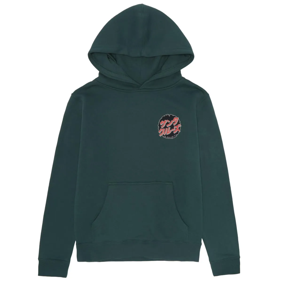 Santa Cruz x Godzilla Youth Destroyer Pull Over Hoodie - Alpine Green