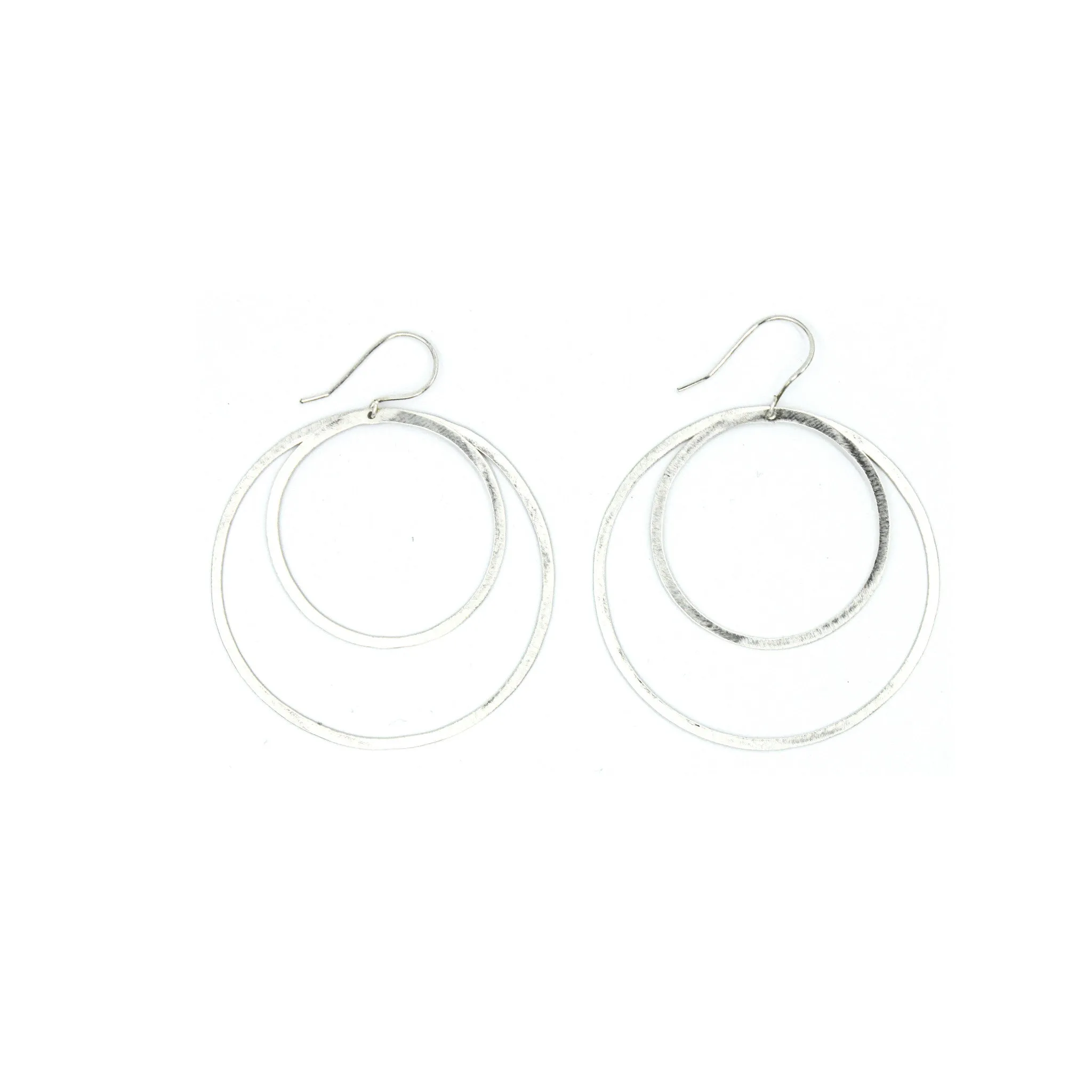 Shape Earrings: Double Circle