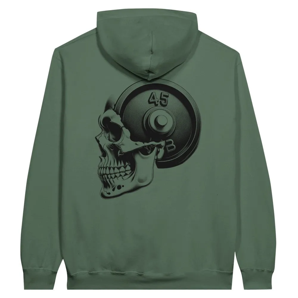 Skull Weightlifting Unisex Pullover Hoodie